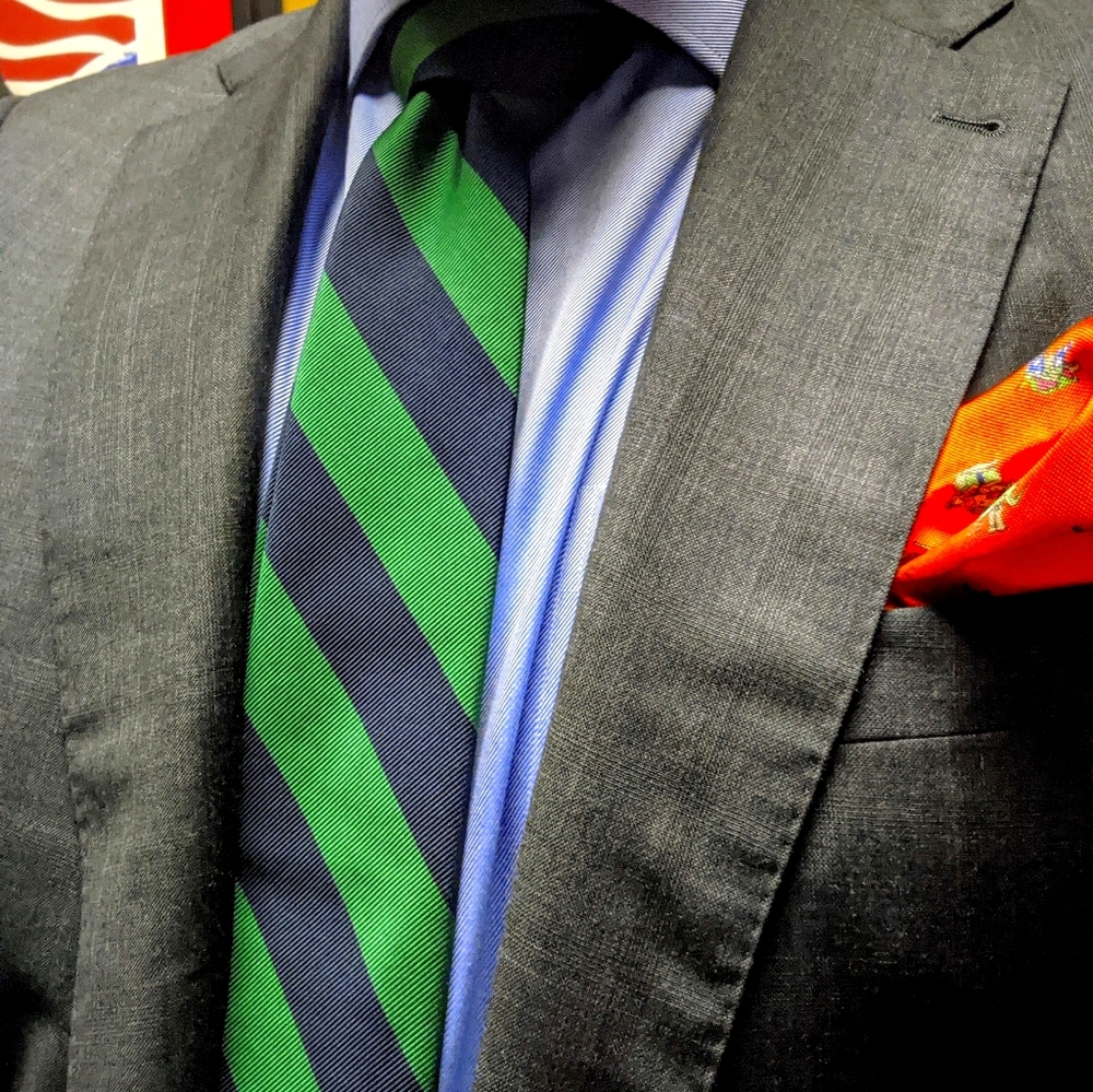 Silk hand sewn tie